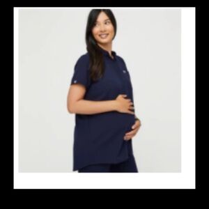 Figs Women's Navy maternity Top